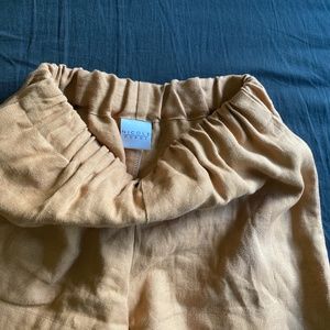 Nicole Purdy linen shorts- small